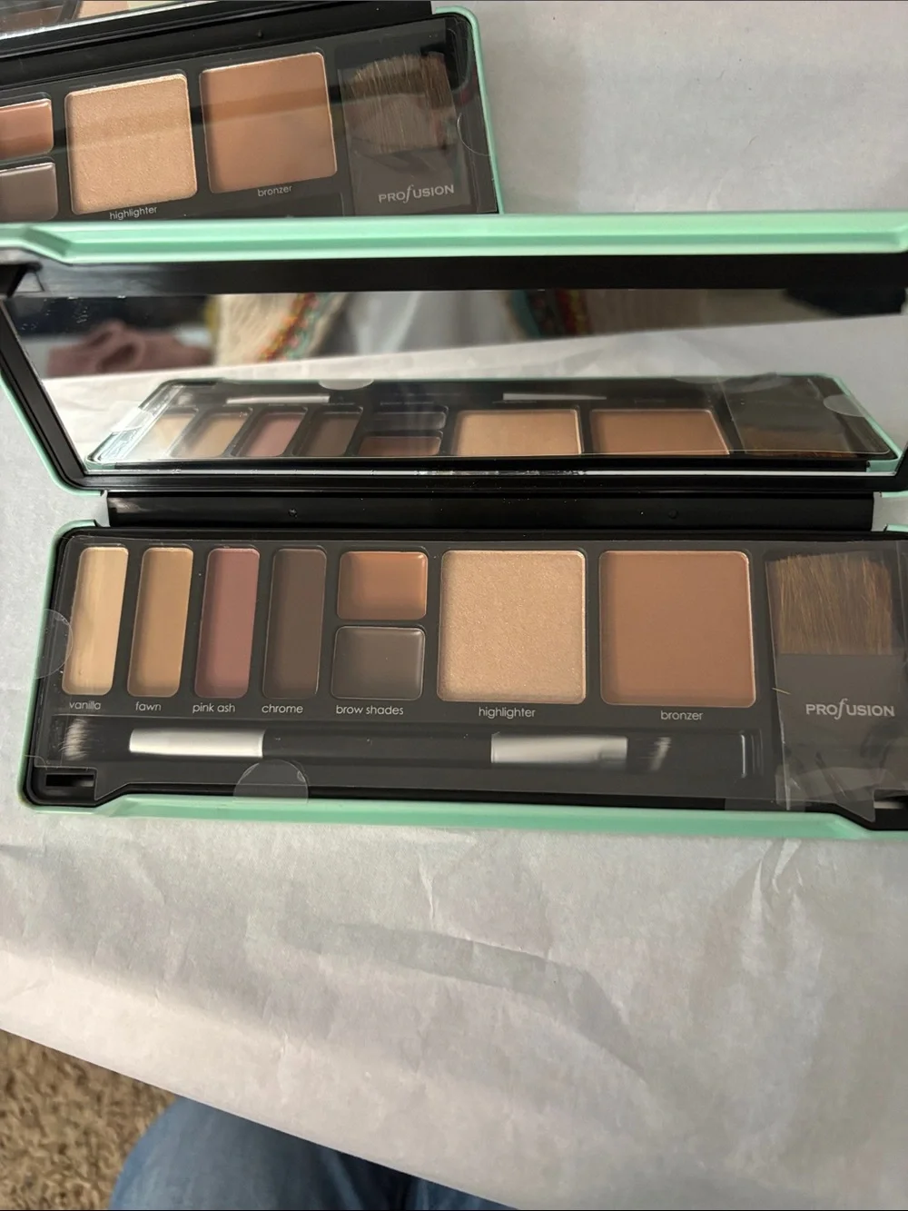 Profusion Eyeshadow Palettes. Natural and Night with Holographic Accents